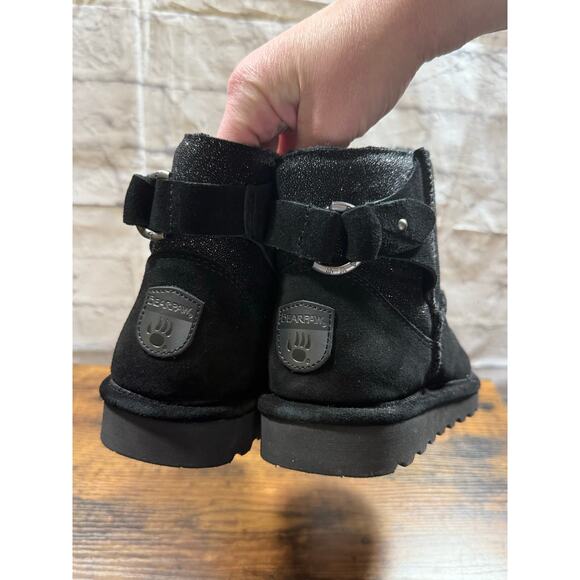 BearPaw Black Ankle Boots - Picture 5 of 8
